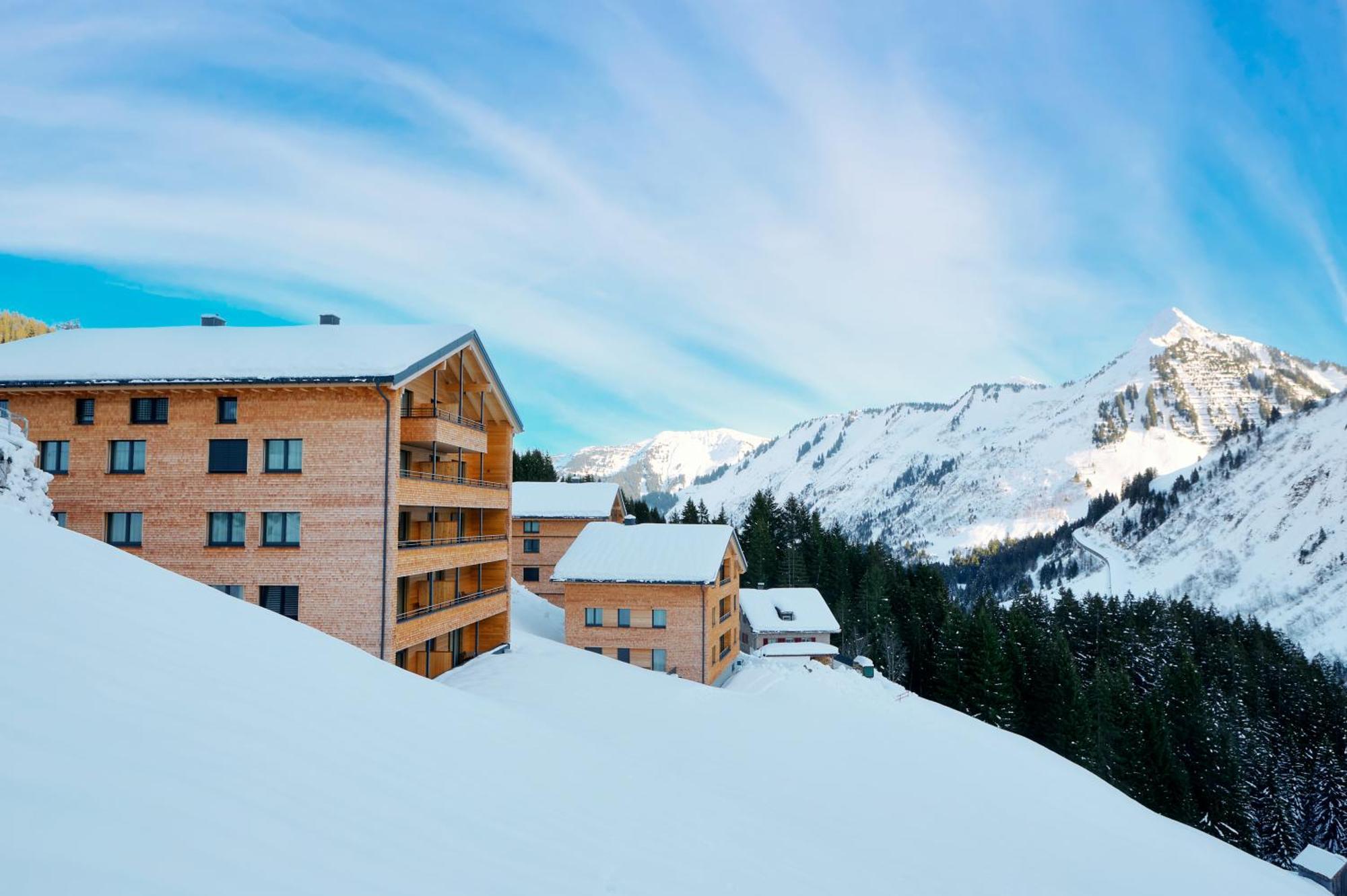 Апартаменты Alpenstolz Damuels Haus 4 - Stilvoll Urlauben In Den Bergen Экстерьер фото